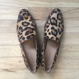 Madewell Frances Loafer in Leopard Calf Hair